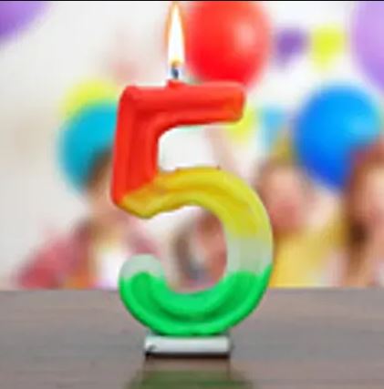 Number Candle 5